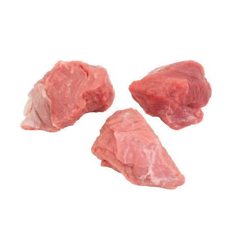 Strauss Diced Stew Random Choice Raw Veal, 5 Pound -- 2 per case.