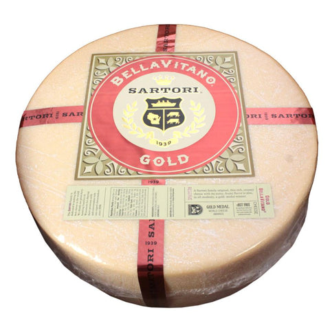 Sartori Reserve BellaVitano Gold Cheese Wheel, 20 Pound.