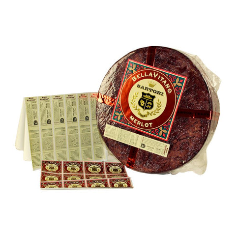 Sartori Reserve Merlot Bellavitano Cheese, 20 Pound.