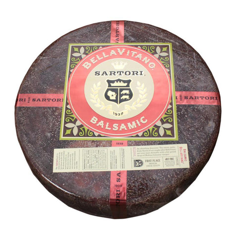 Sartori Reserve Balsamic BellaVitano Cheese Wheel, 20 Pound.