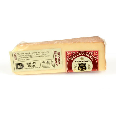 Sartori Reserve Raspberry BellaVitano Cheese Wedge, 5 Ounce -- 12 per case.