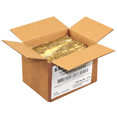 Sartori Reserve Rosemary and Olive Oil Asiago Cheese Wedge, 5 Ounce -- 12 per case.