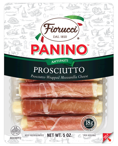 Fiorucci Food Prosciutto Panino Mozzarella Cheese, 5 Ounce -- 12 per case