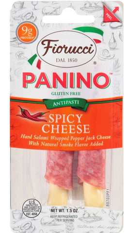 Fiorucci Hard Salami and Pepper Jack Panino, 1.5 Ounce -- 16 per case