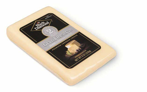 Black Diamond Grand Reserve 2 Year White Cheddar Wedge, 8 Ounce -- 10 per case.