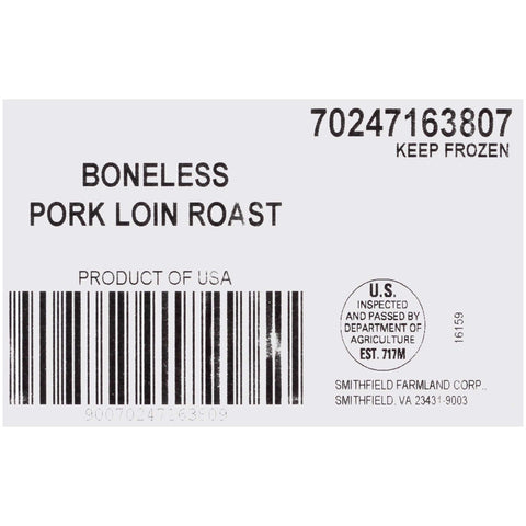 Farmland Roast Boneless Whole Netted Pork Loin, 28.3 Pound.