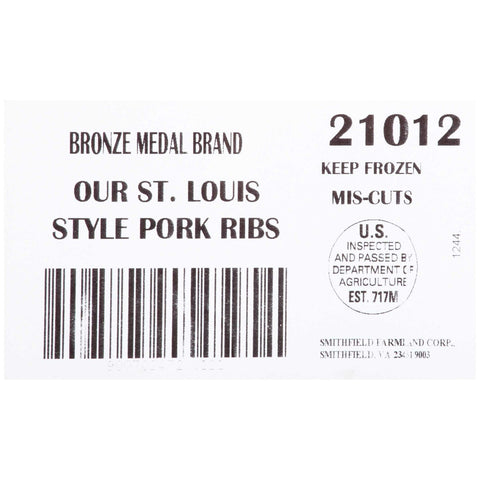 Farmland St Louis Style Miscut, 38.2 Pound.