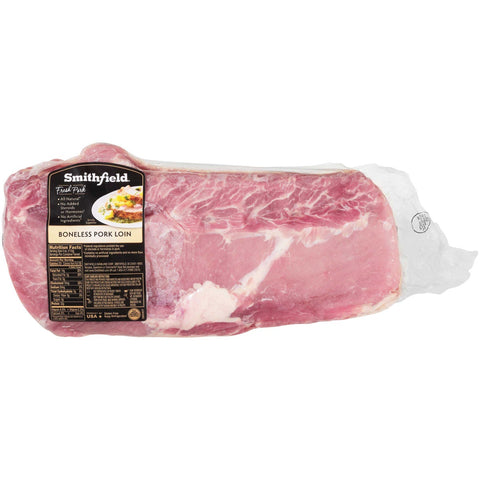 Smithfield Boneless Fresh Pork Loin, 58.2 Pound.