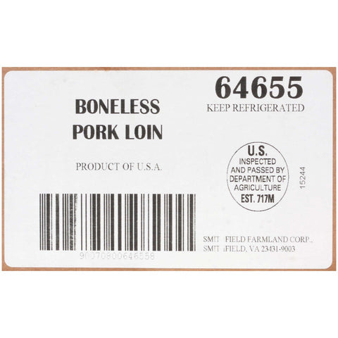Smithfield Boneless Full Center Pork Loin, 10.5 Pound -- 6 per case
