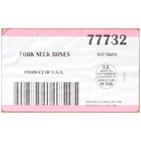 Smithfield Pork Neck Bones, 20.4 Pound.