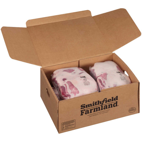 Smithfield Bone In Pork Shoulder Boston Butts Piece -- 8 per case.