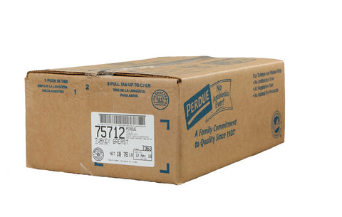 Perdue Farms Carving Skinless Starch Added Nae Turkey Breast, 4 inch -- 2 per case.