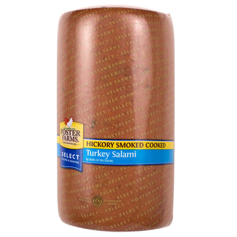 Foster Farms Fully Cooked Turkey Salami -- 2 per case.