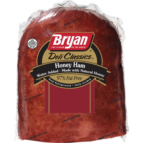 Bryan Deli Classics Honey Boneless Ham, 8.29 Pound -- 3 per case.