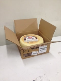 Dodoni Greek Kefalograviera Wheel Cheese, 20 Pound