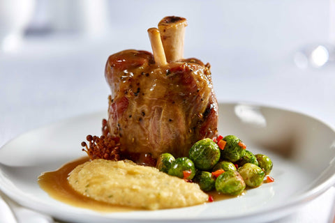 Bonewerks Culinarte Braised Classic Pork Shank Meat - Fully Cooked -- 12 per case.