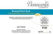 Bonewerks Culinarte Braised Boneless Pork Butt with Reduced Pork Stock, 6.25 Pound -- 3 per case.