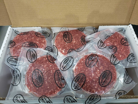 Broadleaf Grass Fed 3 1 Round Beef Patties, 1 Pound -- 10 per case.