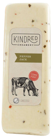 Kindred Creamery Pepper Jack Cheese Loaf, 5 Pound -- 2 per case.