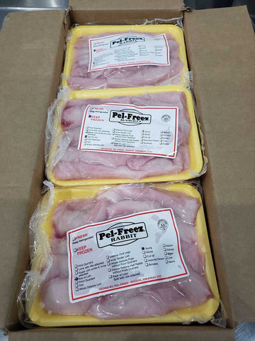 Pel Freeze Rabbit Striploin, 12 Ounce -- 18 per case