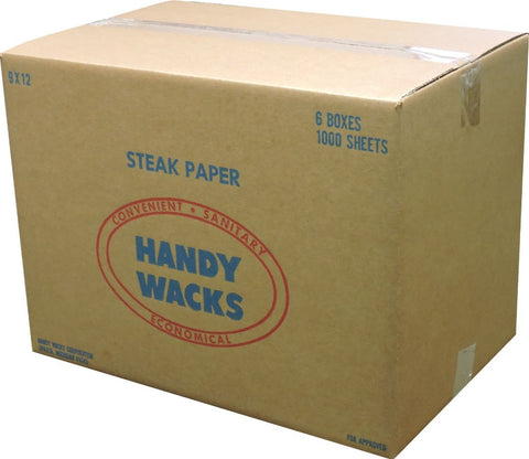 9X12 Peach Steak Paper Sheets -- 6 case -- 1000 count