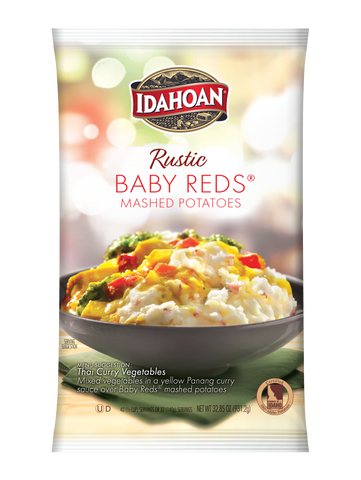 Idahoan® RUSTIC Baby Reds® Mashed Potatoes, 8/32.85 oz. pchs (lumps and peels)