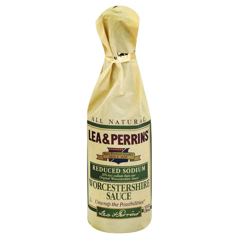 Lea and Perrins Reduced Sodium Worcestershire Sauce, 10 Ounce -- 12 per case.