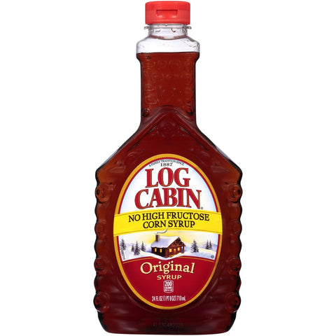 Log Cabin Regular Syrup, 24 Ounce -- 12 Case