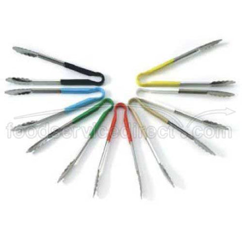 Yellow Alegacy Stainless Steel Color Coded System Tong, 12 inch.
