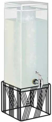Cal Mil Portland Ice Chamber Beverage Dispenser, 7.875 x 7.875 x 24.875 inch.
