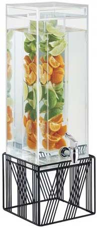 Cal Mil Portland Infusion Chamber Beverage Dispenser, 7.875 x 7.875 x 24.875 inch.