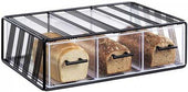 Cal Mil Portland 3 Drawer Bread Display Case, 22.25 x 14.75 x 7 inch.