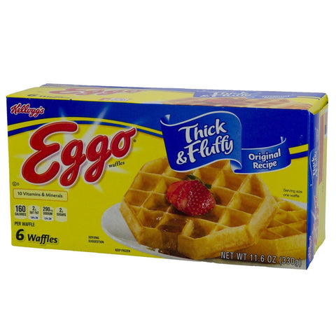 Eggo Thick and Fluffy Original Waffle, 11.6 Ounce -- 8 per case.
