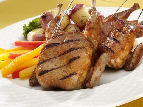 Manchester Farms Semi Boneless Quail, 4-5 Ounce -- 24 per case.