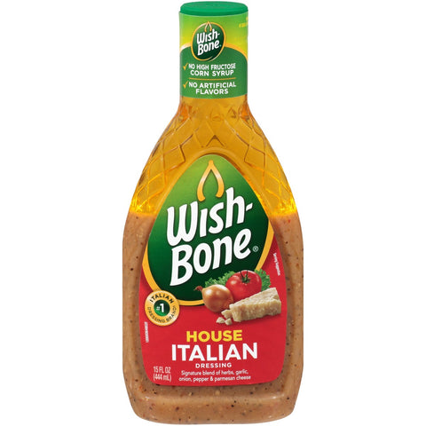 Wish Bone House Italian Dressing, 15 Fluid Ounce -- 6 per case.
