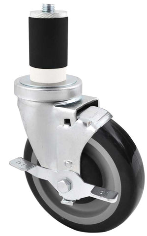 BK Resources Polyurethane 4 Caster Kit, 5 inch Dia