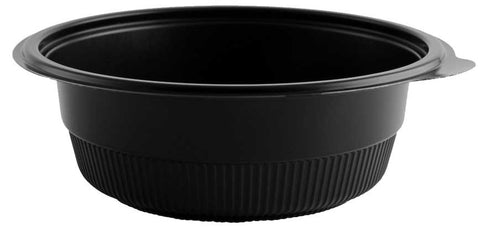 Anchor Packaging Incredi Bowl Black Polypropylene Round Bowl, 32 Ounce Capacity -- 252 per case