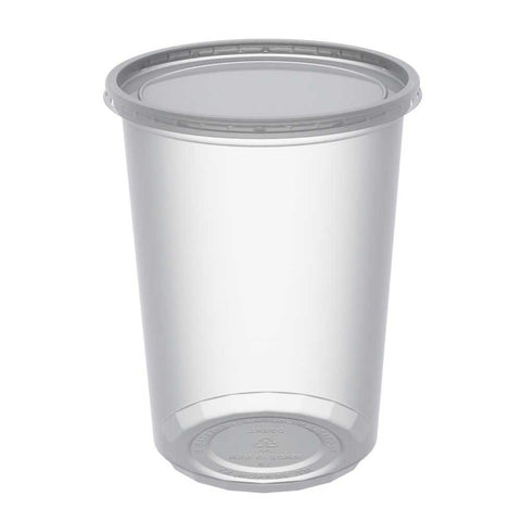 Anchor Packaging MicroLite Polypropylene Microwavable Clear Deli Cup Base and Lid, 32 Ounce Capacity -- 250 per case