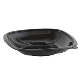 Anchor Packaging Crystal Classics Black Square PET Salad Bowl, 20 Ounce Capacity -- 150 per case