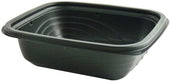 Anchor Packaging MicroRaves Wave Polypropylene Black Rectangular Container, 16 Ounce Capacity -- 756 per case