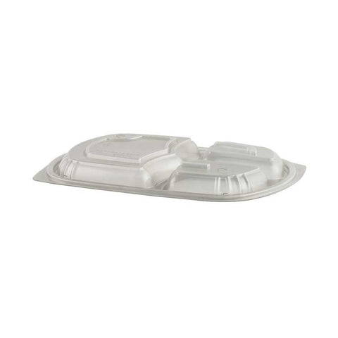 Anchor Packaging MicroRaves Polyethylene Terephthalate 3-Compartment Vented Dome Lid for M700 Platter -- 250 per case