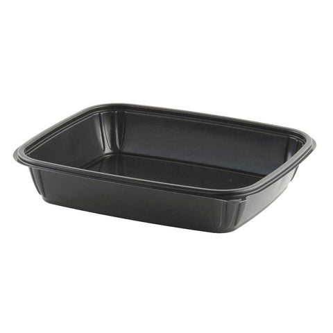 Anchor Packaging Megameal Polypropylene Black Tray, 80 Ounce -- 100 per case