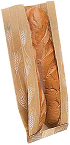 Bagcraft Dubl Wax Natural Kraft Waxed Window Bag with Seal Strip Wheat, 6.5 x 2 x 17.75 inch -- 1000 per case