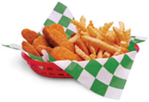 Bagcraft Big Green Check Dry Wax Paper Wrap, 12 x 12 inch -- 2000 per case