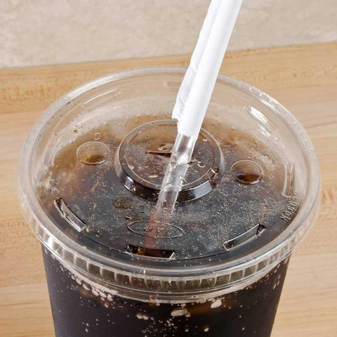 Dart Solo Ultra Clear Straw Slot Lid Only -- 1000 per case