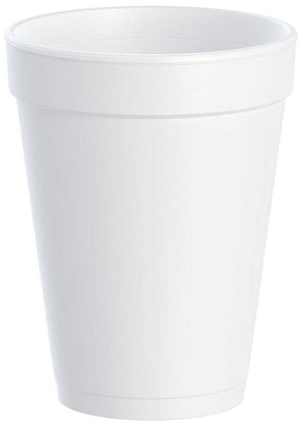 Dart Container J Cup White Expanded Polystyrene Foam Insulated Cup, 14 Ounce -- 1000 per case
