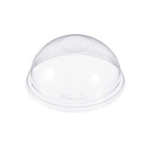 Dart Clear Polyethylene Terephthalate Clear Dome Lid for Plastic Cup -- 1000 per case
