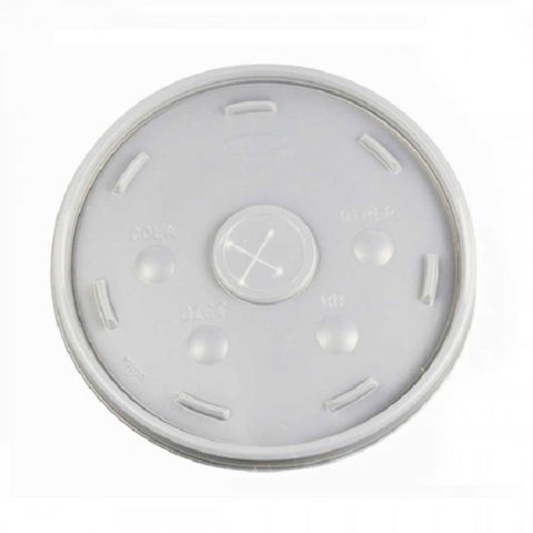 Dart Container Expanded Polystyrene Foam Round Translucent Slot Lid Only -- 500 per case
