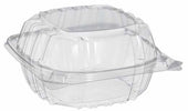 Dart Container ClearSeal Oriented Polystyrene Clear Hinged Lid 1-Compartment Container, 6 x 5.75 x 3 inch -- 500 per case