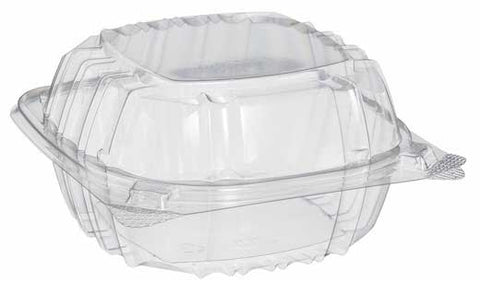 Dart Container ClearSeal Oriented Polystyrene Clear Hinged Lid 1-Compartment Container, 6 x 5.75 x 3 inch -- 500 per case